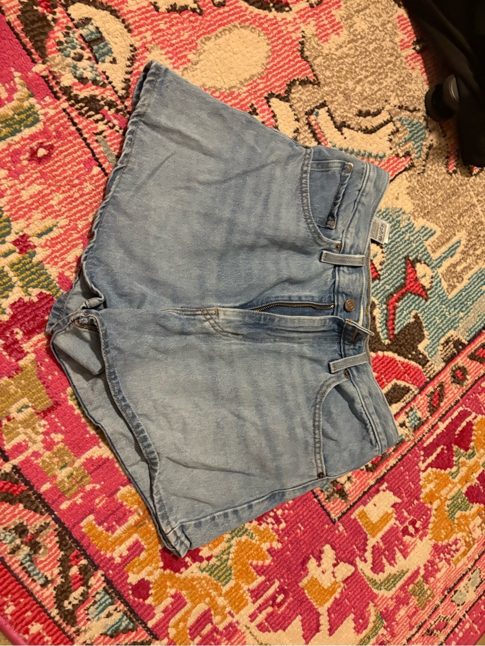 Levi's Light Blue High-Rise Denim Shorts